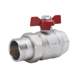 Кран с американкой Icma 1 1/4″ ВН прямой, латунь (87347AG11)