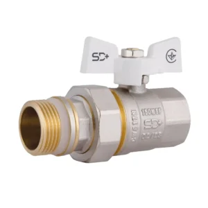 Кран с американкой Thermo Alliance SD Plus 1″ ВН прямой, латунь (SD900NW25PN40)
