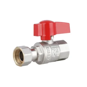 Шаровой кран с накидной гайкой Thermo Alliance Standart 1/2″ ВВ прямой, латунь (TAS260W15)