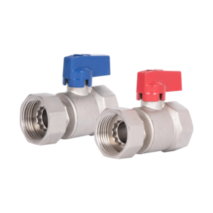 Шаровые краны с накидной гайкой Thermo Alliance Standart 1″ ВВ прямые, латунь (2 шт.) (TAS262RBW25)