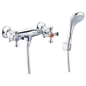 Смеситель для душа WEZER TMK5-722 двухвентильный, хром + ручная лейка