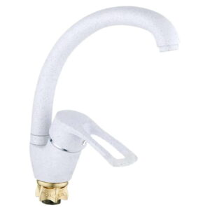 Смеситель для кухни WEZER YUB4-181 однорычажный, белый