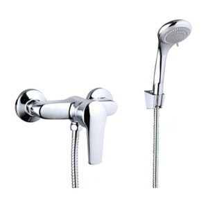 Смеситель для душа WEZER GIT5-A181 однорычажный, хром + ручная лейка