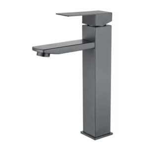 Смеситель для умывальника WEZER PRO11-02-GUNGREY однорычажный, графит