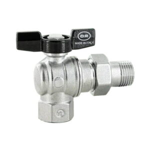 Шаровой кран с полусгоном Officine Rigamonti Aurea 3/4″ ВН угловой, латунь (1120.120)