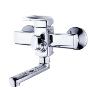 Смеситель для ванны WEZER NOF3 однорычажный, силумин, хром