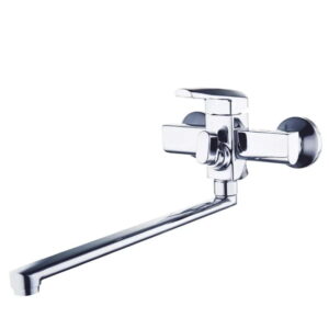 Смеситель для ванны WEZER NOF7 однорычажный, силумин, хром