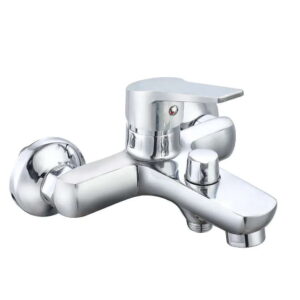 Смеситель для ванны WEZER VRL311-02 однорычажный, силумин, хром