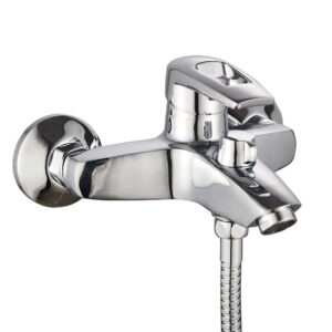 Смеситель для ванны WEZER VRL312-03 однорычажный, силумин, хром