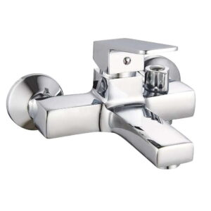 Смеситель для ванны WEZER VRL313-08 однорычажный, силумин, хром