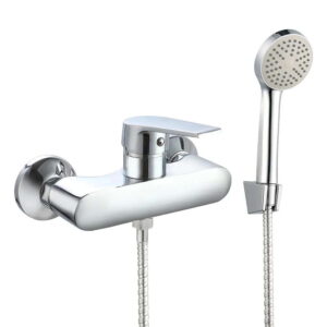 Смеситель для душа WEZER VRL512-10 однорычажный, хром + ручная лейка