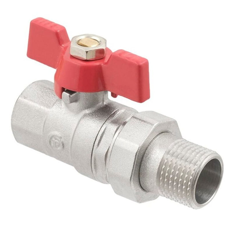 SW-100970_1 Кран с американкой PLM BASE 1″ ВН прямой, латунь (100970)