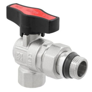 Кран с американкой Raftec GOLD 3/4″ ВН угловой, латунь (GRDA02)