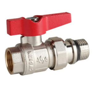 Кран с американкой ASG 1 1/4″ ВВ прямой, латунь (6554288)