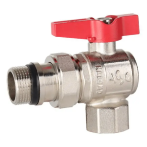 Кран с американкой ASG 1″ ВН угловой, латунь (6552972)