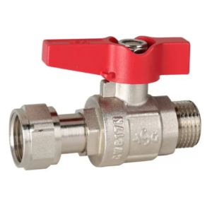 Шаровой кран с накидной гайкой ASG 3/4″ ВН прямой, латунь (6552968)