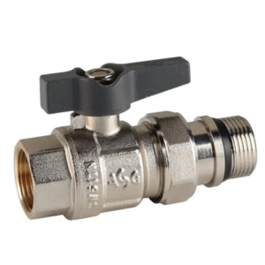 Кран с американкой ASG+ 1″ ВН угловой, латунь (6553023)