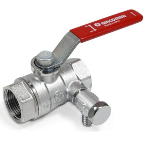 Шаровой кран со спуском Giacomini R250S 3/4″ ВВ прямой, латунь (R250SX004)