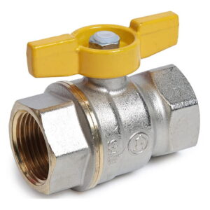 Газовый кран Giacomini R731GA 1/2″ ВВ прямой, латунь (R731GAX003)