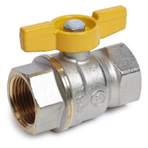 Газовый кран Giacomini R731GA 3/4″ ВВ прямой, латунь (R731GAX004)