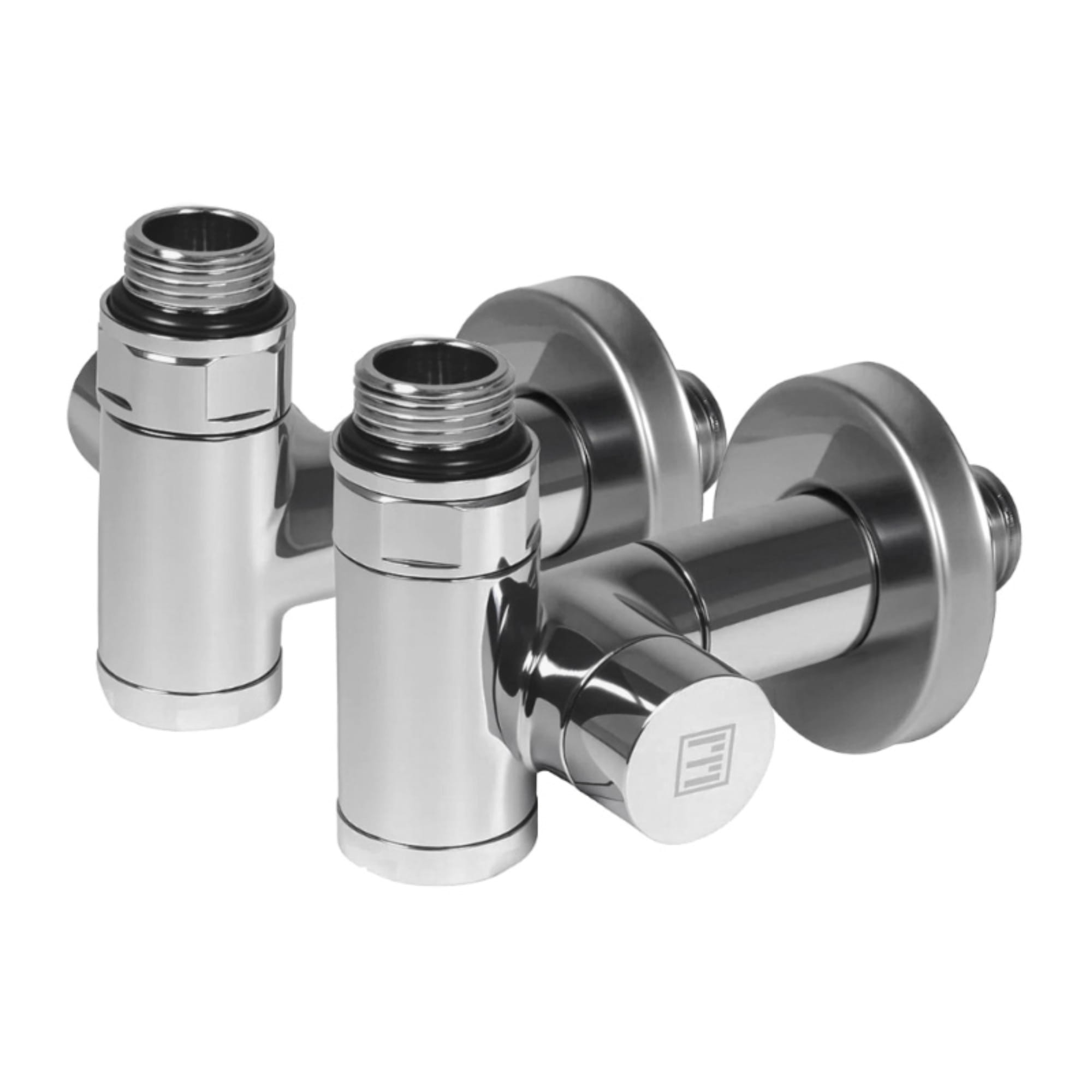 TU-25537_1 Комплект радиаторных кранов Ideale Senso 1/2” НН угловой, хром