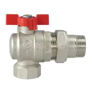 Кран с американкой IVR 3/4″ ВН угловой, латунь (196107002)