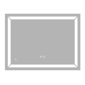 Зеркало для ванной комнаты Zerix Kubix MR04 600x800 прямоугольное, с LED-подсветкой (ZX6054)