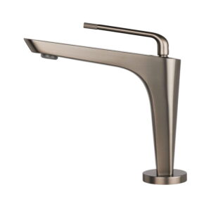 Змішувач для умивальника з PVD покриттям графіт Nett DGr-21