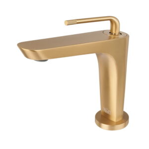 Смеситель для умывальника золотой Nett DG-21