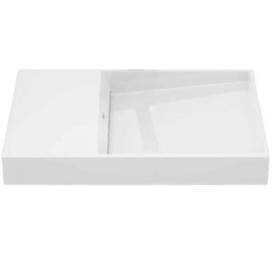 Умывальник накладной Rosa Horizon 600x380 прямоугольный, белый глянцевый (A32727900B)