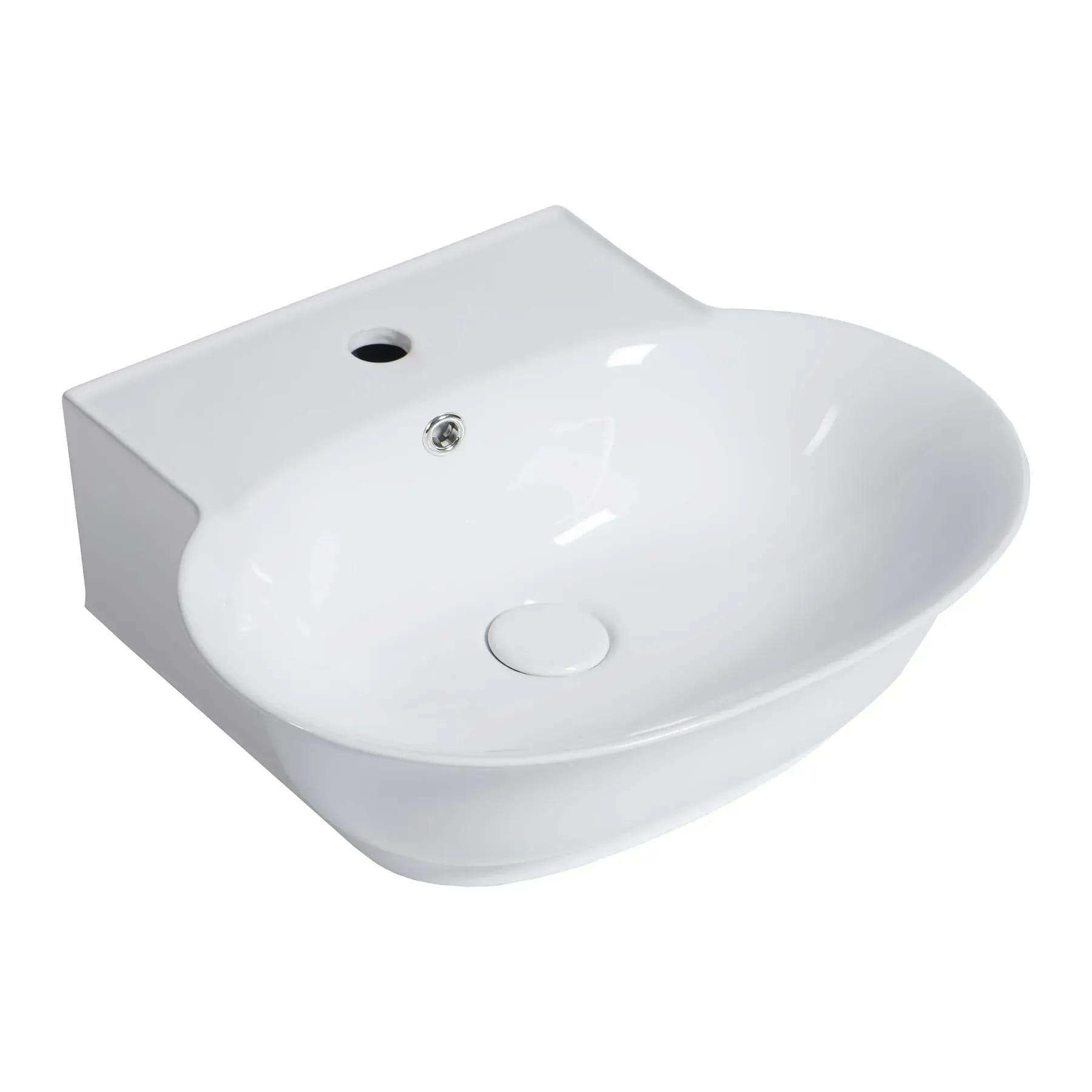 101578_1 Умывальник подвесной Imprese I-Lod 500x450 овальный, белый глянцевый (с06010703-54)