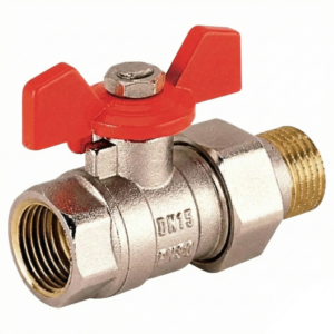 Кран с американкой KARRO 1 1/4″ ВН прямой, латунь (KR0020)