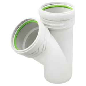 Тройник канализационный ASG S Line 110х110мм x45° внутренний (6547652)