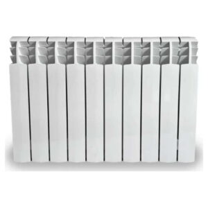Алюминиевый радиатор REIGER 500/96 боковое подключение, белый (кратно 10 секций)