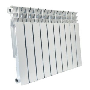 Биметаллический радиатор Djoul Premium Bi 500/100 боковое подключение, белый (10 секций в сборе) (FB-F500B)