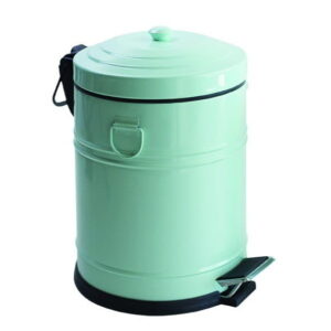 Ведро для мусора Efor Vintage 5 л с педалью, мята