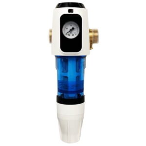 Фильтр тонкой очистки Canature CPF-3-L 3/4" для гарячей воды, латунь, с редуктором давления