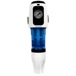 Фильтр тонкой очистки Canature CPF-4-M 3/4" для гарячей воды, латунь с манометром