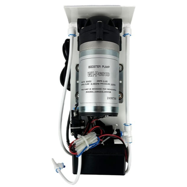 FLTS-WZ-P6010-UA12 Помпа для обратного осмоса Organic 100 GPD P6010 на кронштейне с датчиками