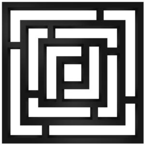 Дизайнерский полотенцесушитель Genesis Aqua Web 700×700 универсальный, черный