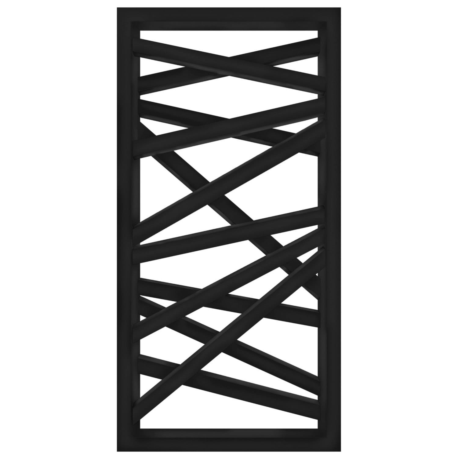 GA-103004 (1) Дизайнерский полотенцесушитель Genesis Aqua Derun 1200x530 универсальный, черный