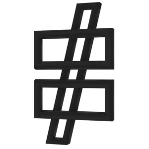 Дизайнерский полотенцесушитель Genesis Aqua Leo 1400x700 универсальный, черный