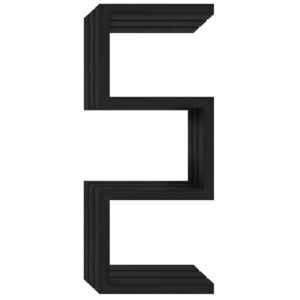 Дизайнерский полотенцесушитель Genesis Aqua Ozolla 1200x500x190 универсальный, черный