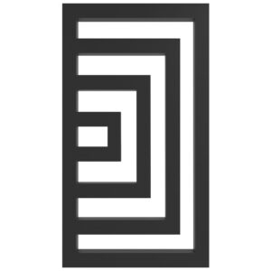 Дизайнерский полотенцесушитель Genesis Aqua Runa 1200x530 универсальный, черный