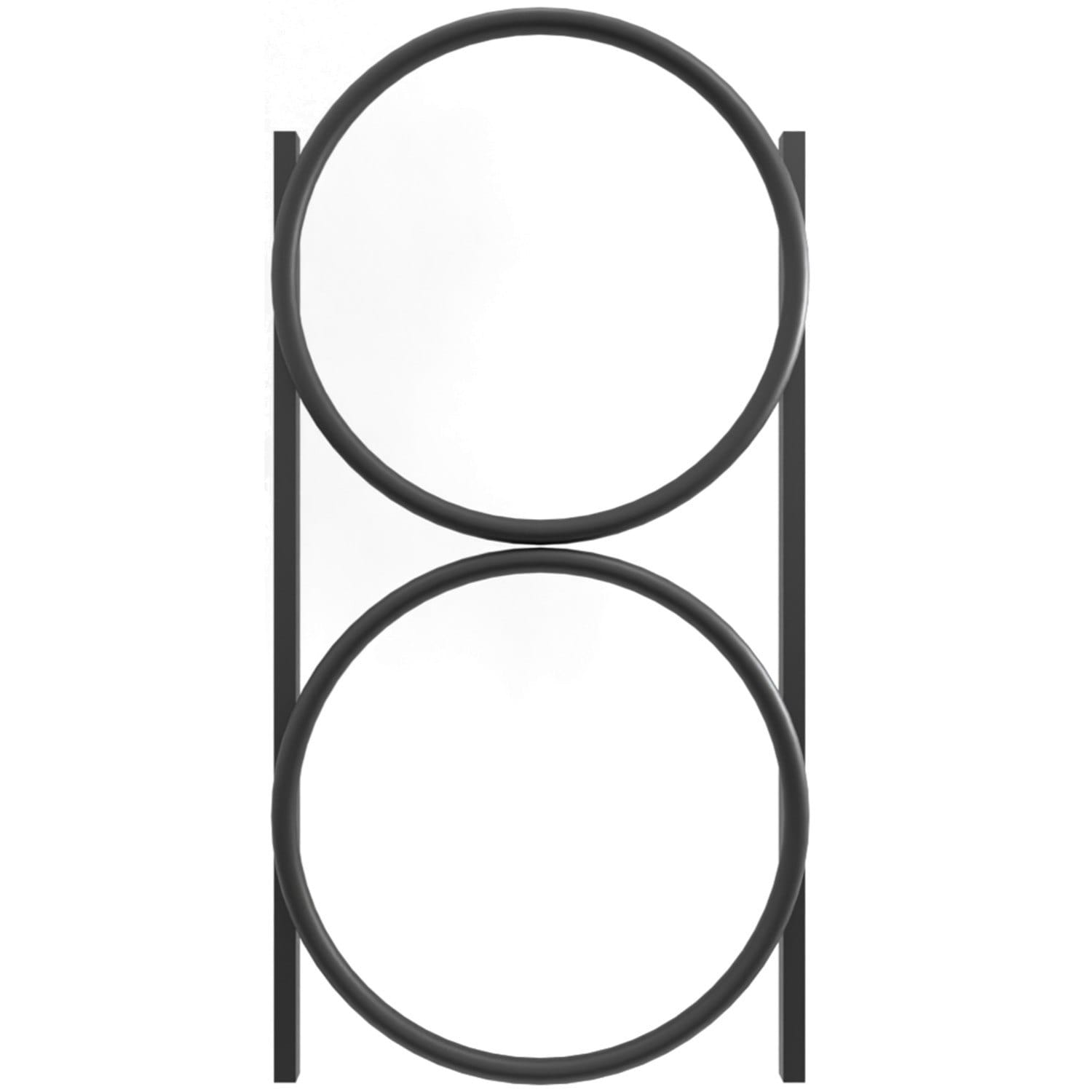 GA-1140 (2) Дизайнерский полотенцесушитель Genesis Aqua Aura 1220×600 универсальный, черный