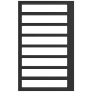 Дизайнерский полотенцесушитель Genesis Aqua Step 1000×530 универсальный, черный