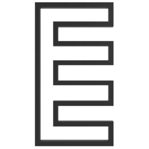 Дизайнерский полотенцесушитель Genesis Aqua Sich 1000x530 универсальный, черный