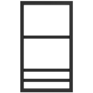 Дизайнерский полотенцесушитель Genesis Aqua Vega 800×530x30 универсальный, черный