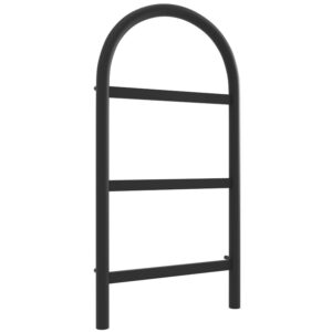 Дизайнерский полотенцесушитель Genesis Aqua Vale 1100×600 универсальный, черный