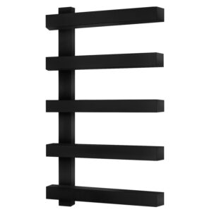 Дизайнерский полотенцесушитель Genesis Aqua Stone 1200×500 универсальный, черный